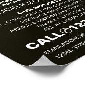 Slank en professioneel beveiligingspersoneel omker poster (Hoek)