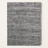 Slank geborsteld metaal industrieel ontwerp planner (Achterkant)