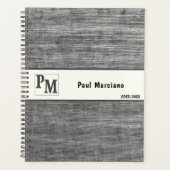 Slank geborsteld metaal industrieel ontwerp planner (Voorkant)