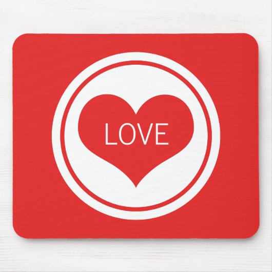 Slank hart Mousepad, rood Muismat (Voorkant)