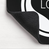 Slank hart Mousepad, zwart en wit Muismat (Hoek)