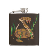 Slank in de graslerkolf heupfles (Voorkant)