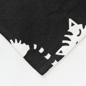 Slank Kat Cute Pattern Blanket Fleece Deken (Hoek)