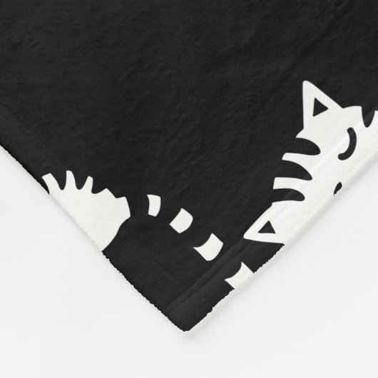 Slank Kat Cute Pattern Blanket Fleece Deken (Hoek)