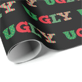 Slank kerstcadeaupapier, zgn. sweater cadeaupapier (Rol Hoek)