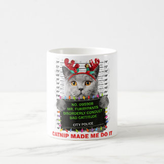 Slank kerstfeest voor katten van mam Kat Papa Cat Koffiemok