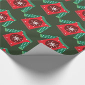 Slank kerstpapier, zgn. Sweater Wrapping Paper Cadeaupapier (Hoek)