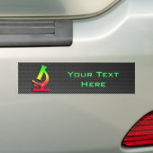 Slank microscoop bumpersticker (Op auto)