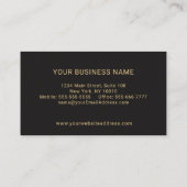 Slank monogram Professional Executive Visitekaartje (Achterkant)