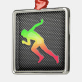 Slank onderweg metalen ornament (Links)