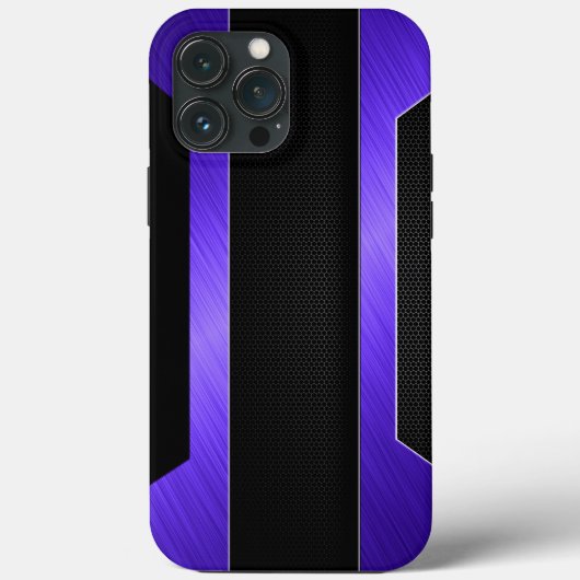 Slank Paars metaal Case-Mate iPhone Case (Achterkant)