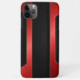 Slank rood metaal iPhone 11 pro max hoesje