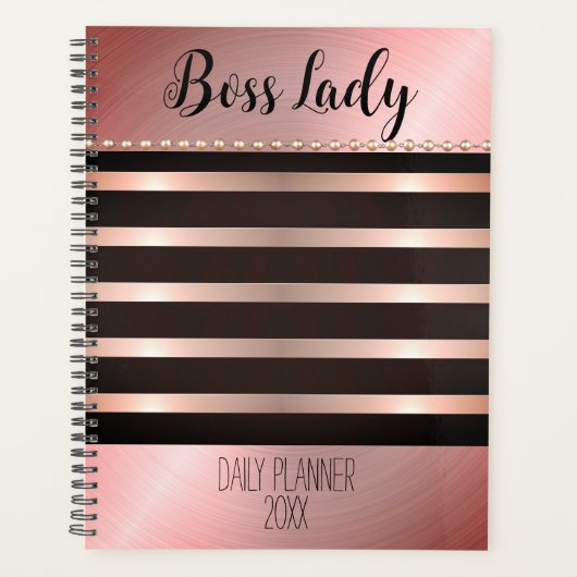 Slank roze staffelaar planner (Voorkant)