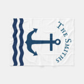 Slank, standaard anker fleece deken (Voorkant (Horizontaal))