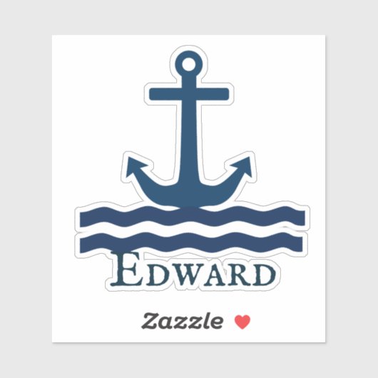 Slank, standaard anker sticker (Vel)