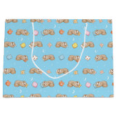 Slank tijdpatroon groot cadeauzakje (Voorkant)