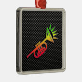 Slank Trumpet Metalen Ornament (Rechts)