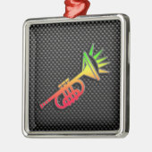 Slank Trumpet Metalen Ornament (Links)