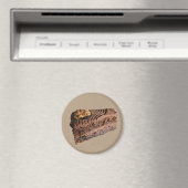 Slank van de chocolade-walnoot magneet (Insitu (Vaatwasser))