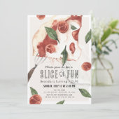 Slank van Fun Margherita Pizza Kinderen van Birthd Kaart (Staand voorkant)