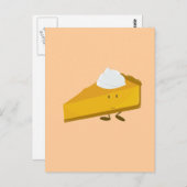 Slank van pompoentaart briefkaart (Voorkant / Achterkant)