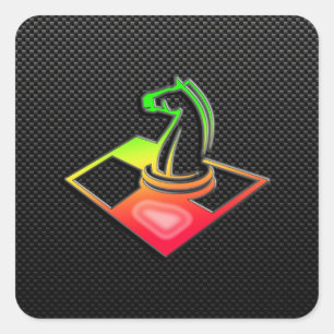 Slank Vierkante Sticker