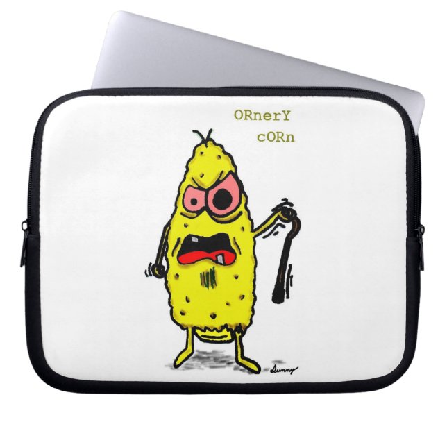 Slank voor ornery Corn-laptop Laptop Sleeve (Voorkant)