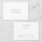 Slank vormig design met moderne professionele vorm visitekaartje (Voorkant / Achterkant)