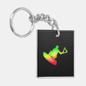 Slank Wakeboarder Sleutelhanger (Voorkant Links)