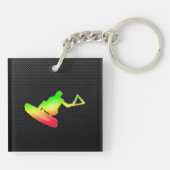 Slank Wakeboarder Sleutelhanger (Achterkant)