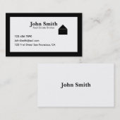 Slank zwart visitekaartje (Voorkant / Achterkant)