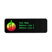 Slanke akoestische gitaar etiket (Voorkant)