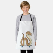 Slanke als Skater met Skateboard Schort (Gedragen)