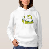 Slanke bij lezen boek hoodie (Voorkant)