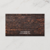 Slanke Bruin en Wit Paard Foto Script Equine Visitekaartje (Achterkant)