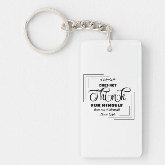 Slanke design keyring sleutelhanger (Voorkant)