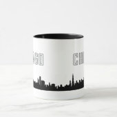 Slanke iconische Chicago Skyline-Mok Mok (Midden)