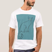 Slanke Kattechets T-shirt (Voorkant)