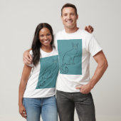 Slanke Kattechets T-shirt (Unisex)