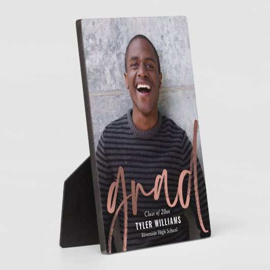 Slanke lijnen Afstuderen Keepomwille Desktop Plaqu Fotoplaat (Zijkant)