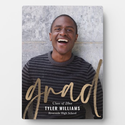 Slanke lijnen Afstuderen Keepomwille Desktop Plaqu Fotoplaat (voorkant)