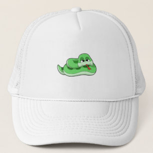 Slanke met groene gordels trucker pet