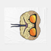 Slanke met zonnebril fleece deken (Voorkant (Horizontaal))