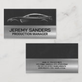 Slanke Metal Car Logo Visitekaartje (Voorkant / Achterkant)