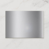 Slanke metalen groovy - visitekaartje (Achterkant)