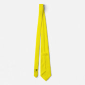 Slanke minimalistische moderne bruiloft fel geel stropdas (Achterkant)