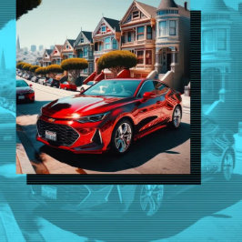 Slanke Moderne Auto Auto Detailing QR Code URL Visitekaartje