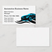 Slanke moderne auto visitekaartje (Voorkant / Achterkant)