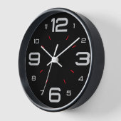 Slanke moderne wandklok (Hoek)