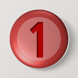 Slanke One Ball Buttonnen Ronde Button 7,6 Cm
